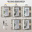 Ayushma Bathroom Mirror Cabinet with LED Lights, 3-Tier Storage Shelves-321371684