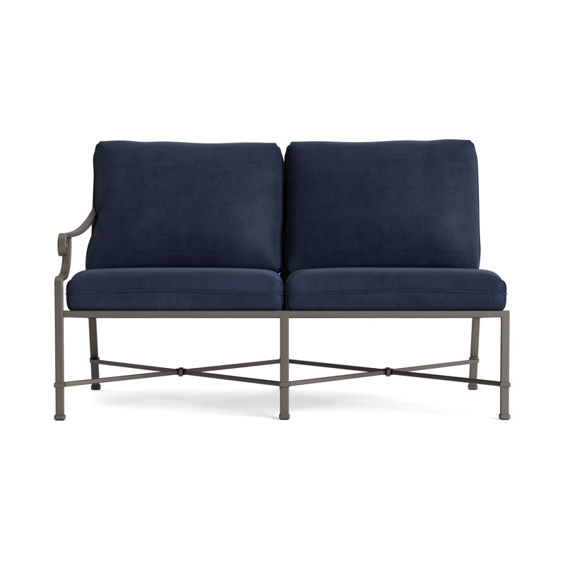 Venetian Outdoor 2 - Seat Loveseat, Mica, Fusion Neptune