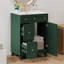 Meuble-lavabo 24 po avec lavabo en céramique et 2 tiroirs, vert forêt-137451592