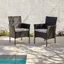 Dubose 4 Seater Rattan Round Garden Dining Set with Cream Parasol-119009402