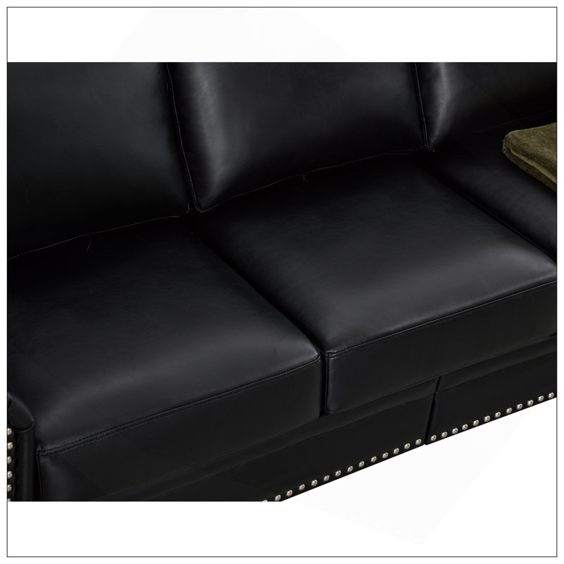 Canapé Classic Classic, H 34,5 po x l 82,68 po x P 31,89 po, 3, Noir