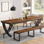Metal Base Dining Table-1357912291-1357912286