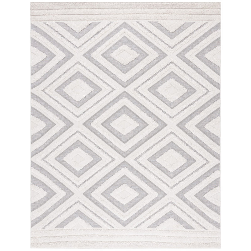 Tapis Dimonda ivoire / gris, Rectangle 8 pi x 10 pi