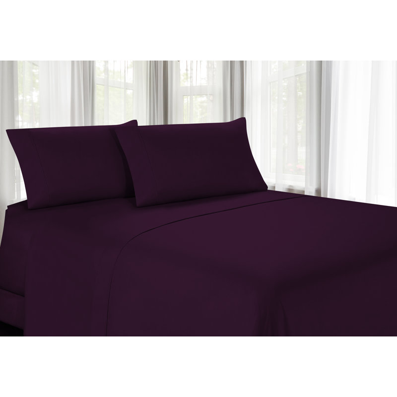 Ensemble de draps omis, Aubergine