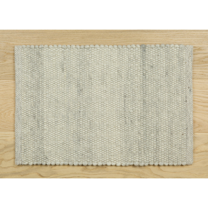 Solid Colour Wool Area Rug, Runner 80 x 200 cm