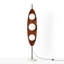 Lampe sur pied «Pacific» - effet bois - 3 x G9 Mid-Century moderne avec base en marbre
