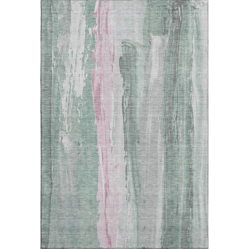 Premium Machine Washable Mayfield AMF1845 Abstract Rug, Rectangle 9' x 12'