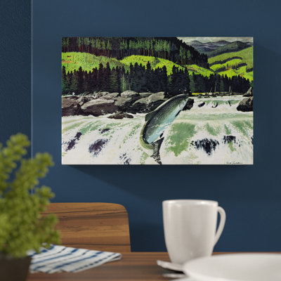 Salmon Run by Marmont Hill - Wrapped Canvas Painting