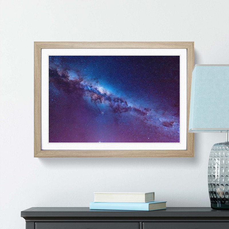 Universe in Abstract Vol.42 - Picture Frame Graphic Art Print, 36cm H x 48cm W x 2cm D, Oak Framed