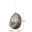 Chaise suspendue Teardrop, chaîne de 8 pi, chaise balançoire à chaîne robuste de 37,14 lb, forme confortable, matériau