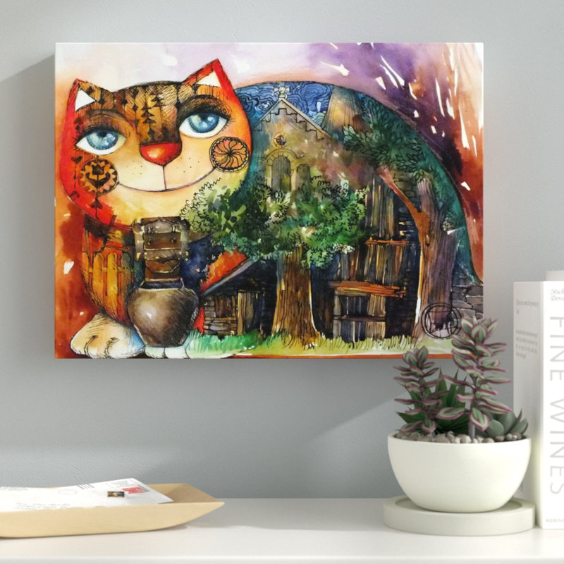 «Alpes Cat» par Oxana Ziaka, impression sur toile tendue, H 24 po x l 32 po