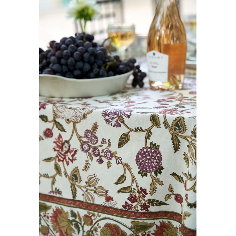 Louise Tablecloth - Multicolor - 71" x 71", 71'' Square