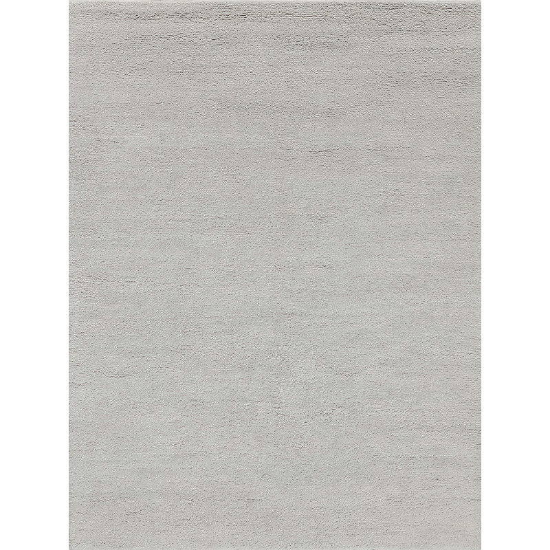 Beige Hand-Knotted Wool Rectangular Area Rug 2' x 3'