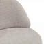 Sièges de salon et de chambre à coucher | Fauteuil d'appoint compact classique pivotant à 360 degrés en tissu gris pour petits espaces
