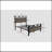 Full Size Bed Frame,Easy Assembly, Brown
