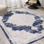 Tapis ivoire / bleu marine Amee-540416430