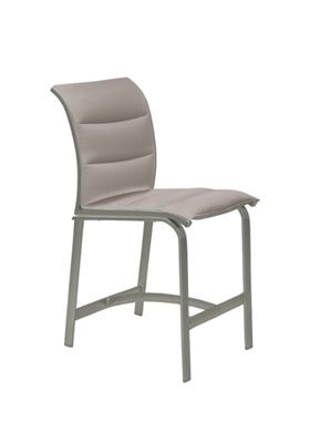 Elance Outdoor Bar Stool, Gold Coast, Parchment, 25"