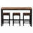 3 - Person Four Leg Dining Set-1043827640-1043827641