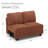  Isolde Wide Plush Corduroy Double Seat Module Part B For Modular Sofa-955869485
