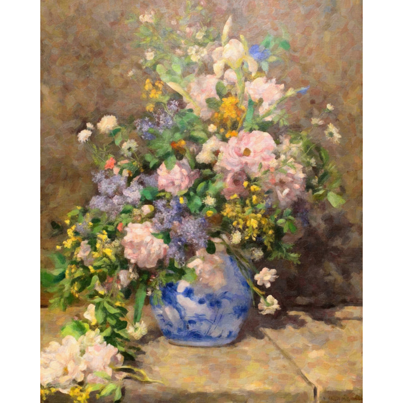 Impressionist Impression Renoir's Spring Bouquet 16x20