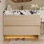 Meuble-lavabo flottant 29,9 po avec comptoir en pierre frittée en faux marbre et lavabo encastré en céramique, fixation murale pour petites salles de bain et appartements-1177239885