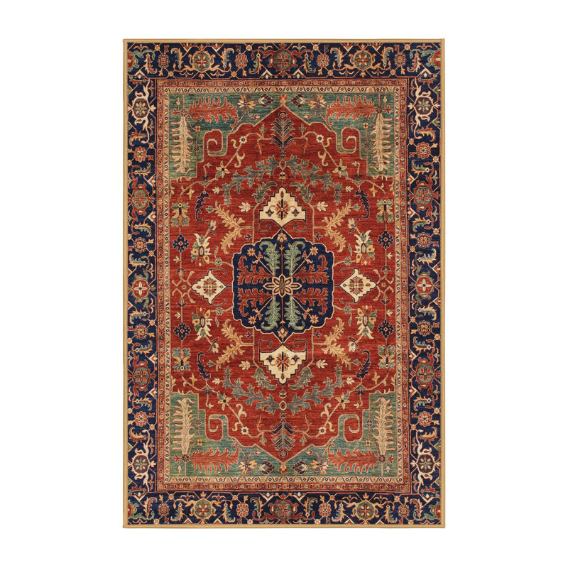 Tapis abstrait à motif abstrait moderne 4103, Rectangle 8 pi x 12 pi