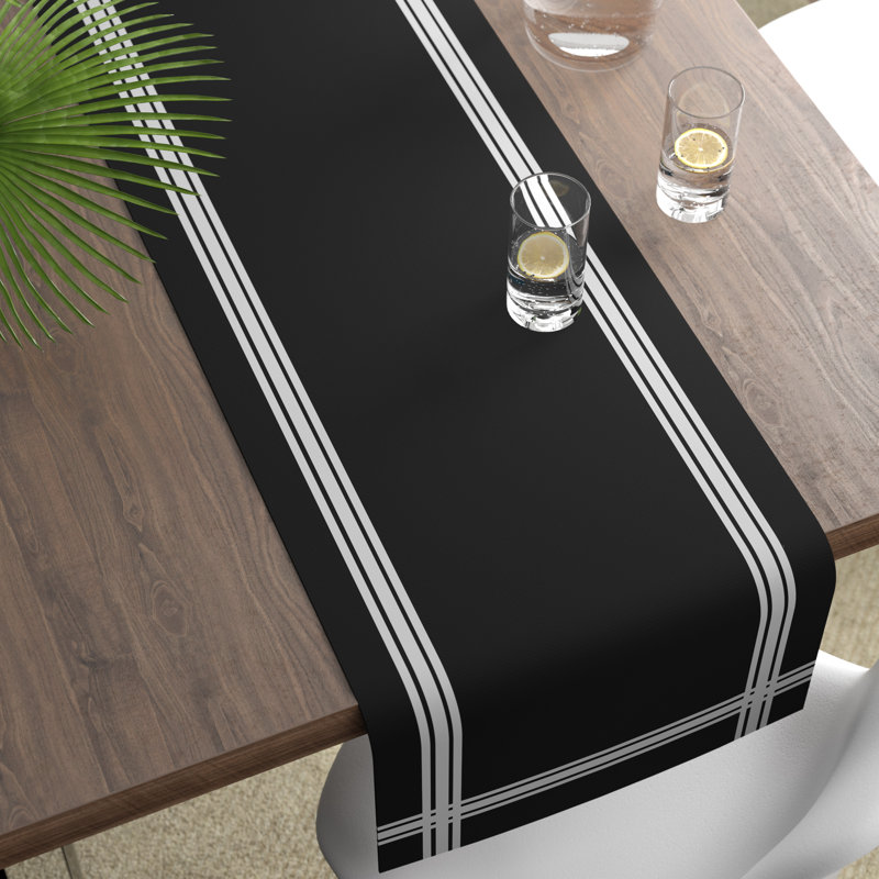 Choteau Table Runner, 90" x 16", Black