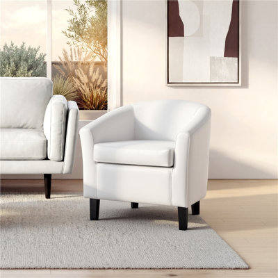 Seldon 28'' H Barrel Chair Modern Tub Club Chair Upholstered Armchair