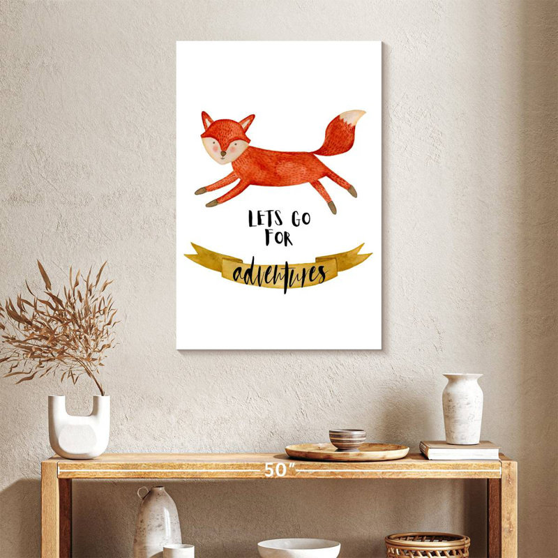 Fox Fox, typographie, H 36 po x l 24 po