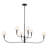  6-Light Classic Shaded Arm Chandelier-111187514-111187515