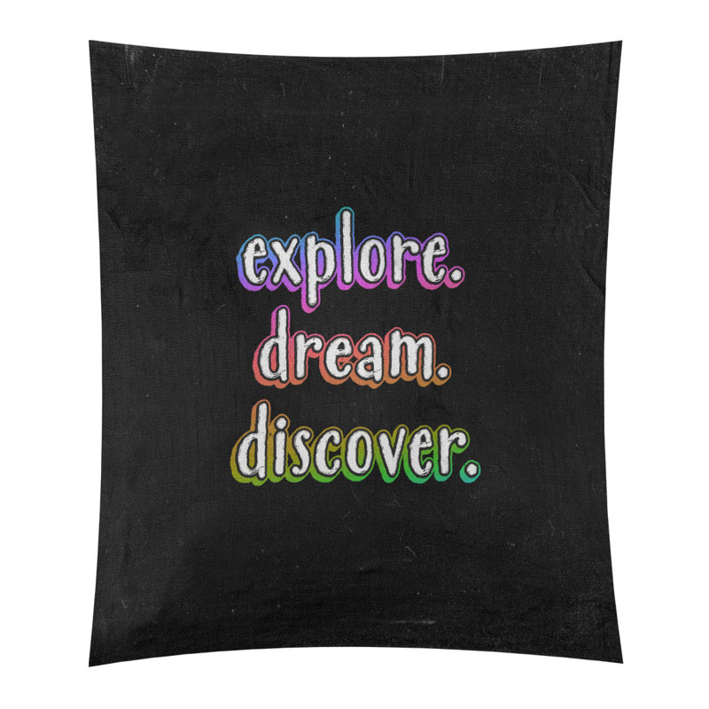 Tapisserie tableau noir en polyester discover rêve, H 80 po x l 68 po, Arc-en-ciel