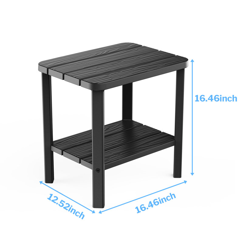 Table d'appoint moderne à deux niveaux