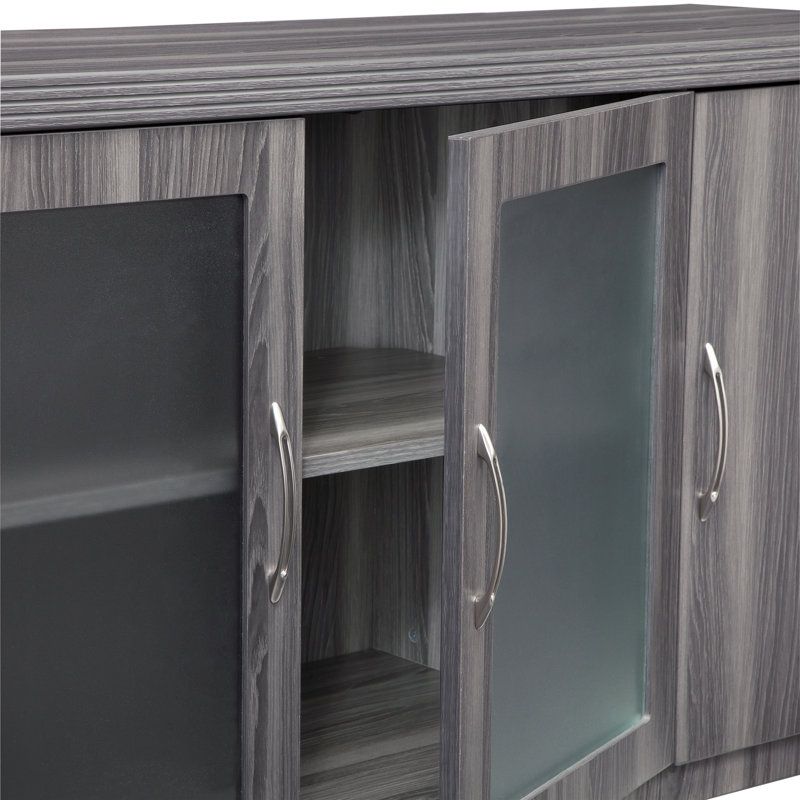 Aberdeen Credenza, Gray Steel