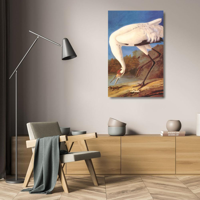 Grue blanche, H 24 po x l 15 po