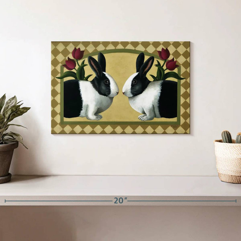 Brampt Rabbit Bunnies, 8" H x 12" W