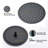 10" Matte Black Roud Rain Shower Head and Handheld Shower Head Set-119136769