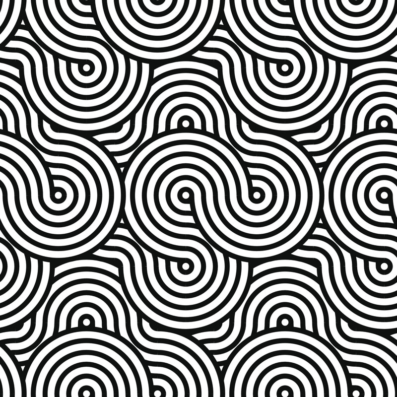 Cindelyn, motif circulaire par Alpha-C - impression sur toile tendue, H 30 po x l 30 po x P 1,25 po