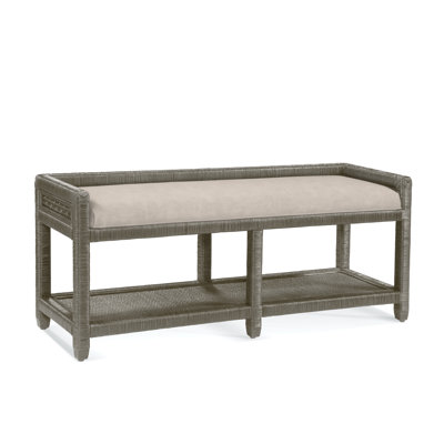 Banc de rangement en osier Glinda