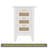 Nightstands Set Of 2 With Rattan-Woven Surfaces And Three Drawers, Exquisite Elegance With Storage Solutions For Bedroom-1376409135