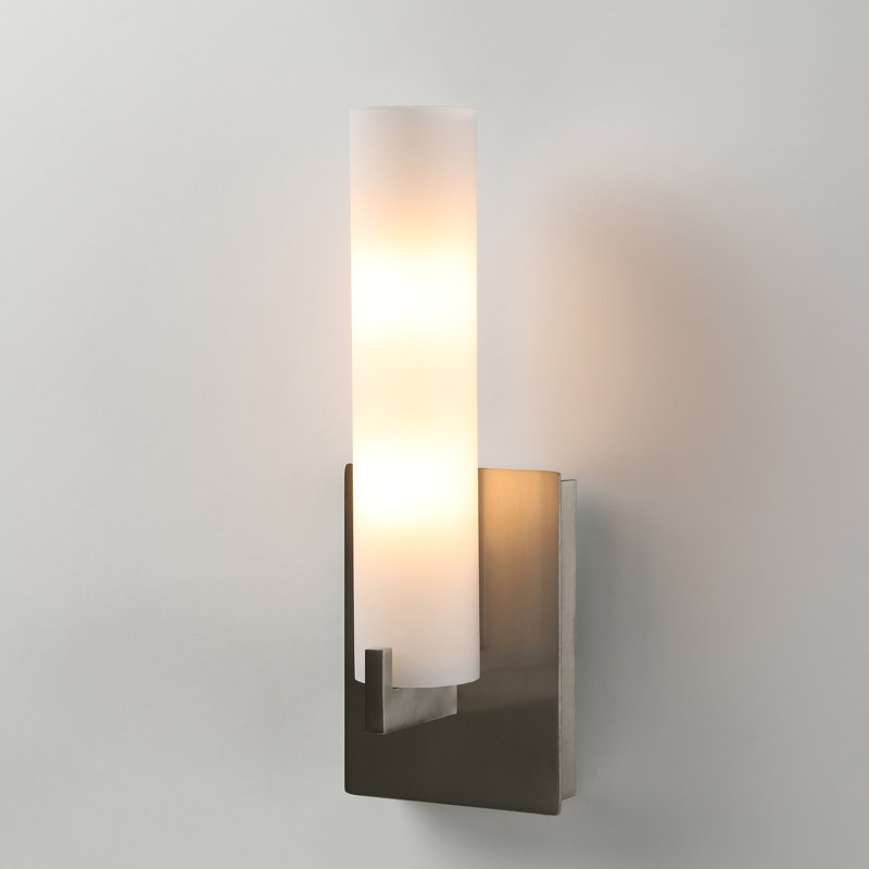 Armiah Aluminum Armed Sconce, Brushed Nickel