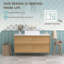 Meuble-lavabo flottant moderne simple 48 po Newark