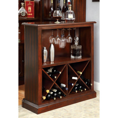 Enloe 39'' Solid Wood Bar Cabinet