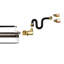 Brûleur à gaz linéaire en acier inoxydable Adkinson avec ensemble de raccordement complet - Foyer ou foyer-102097856