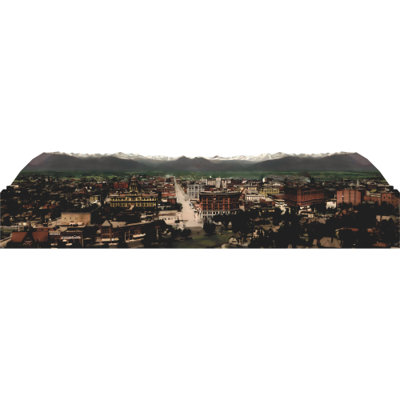 H13733 Denver Colorado 1898 Skyline Rocky Mountain American Frontier