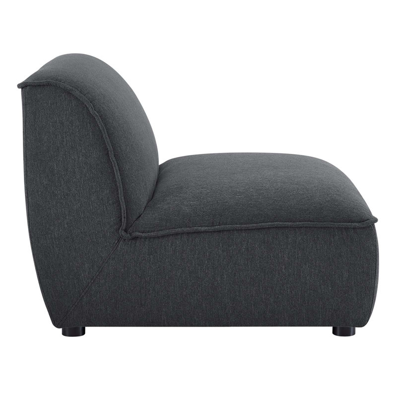 Ensemble de salon 6 pièces Comprise, 100 % polyester - gris anthracite