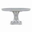 Ensemble de salle à manger extensible 5 pièces Trexm Retro Table ronde et 4 chaises pour la salle à manger de cuisine (chêne gris antique)