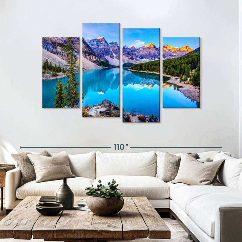 Alvord Amazing Moraine Lake, H 54 po x l 84 po