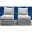 Chaise de patio avec coussins entièrement assemblée