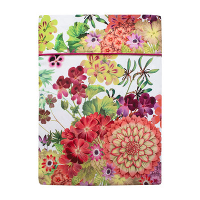 Hachmann Bouquet Floral 100% Cotton Flat Sheet