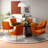 Baudel Tufted Velvet Side Chair with Metal Legs (Set of 6)-2118699837